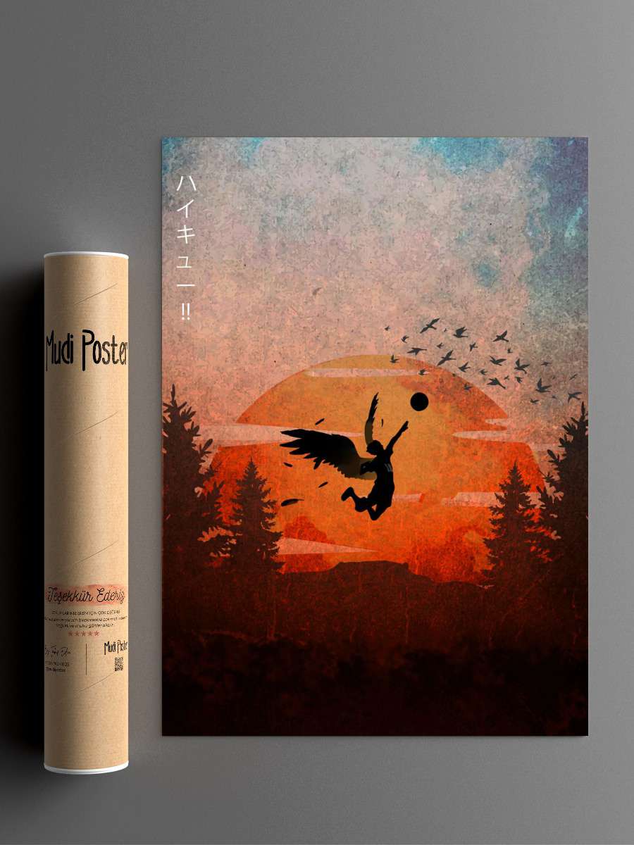Haikyuu Anime Poster Çerçevesiz Yüksek Kalite Anime Duvar Poster