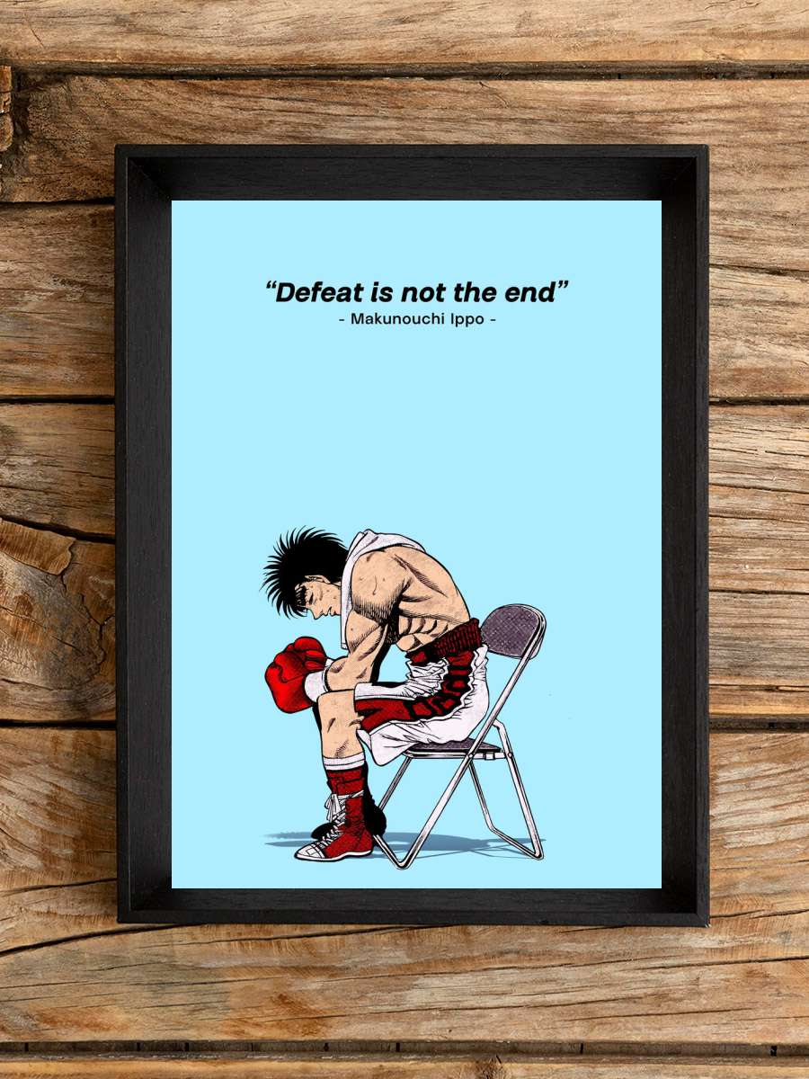 Hajime No Ippo Quotes Anime Poster Çerçevesiz Yüksek Kalite Anime Duvar Poster
