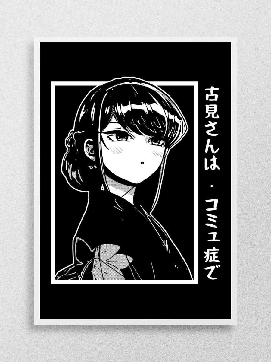 Half Komi White Line Anime Poster Çerçevesiz Yüksek Kalite Anime Duvar Poster