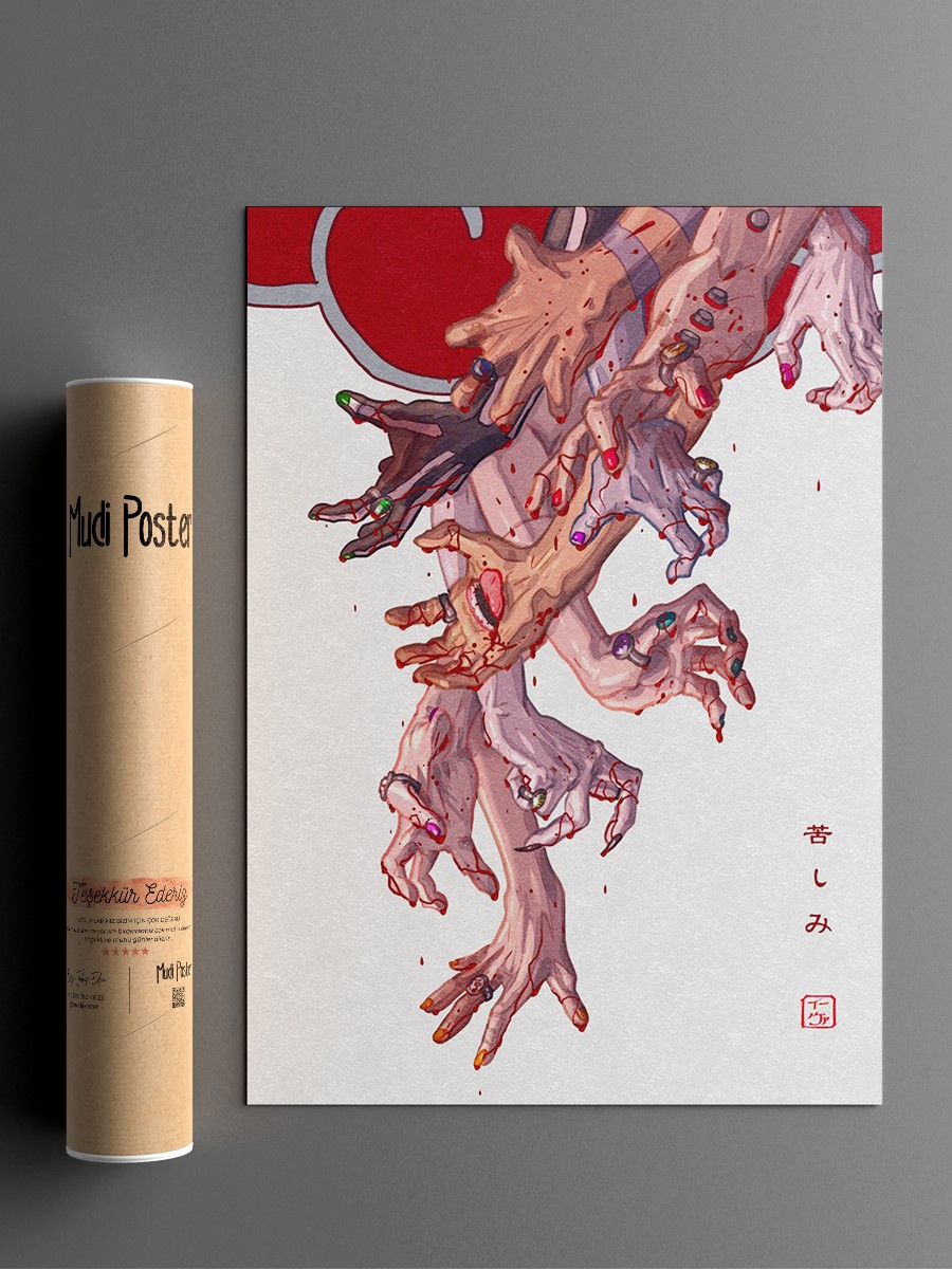 hands of akatsuki Anime Poster Çerçevesiz Yüksek Kalite Anime Duvar Poster