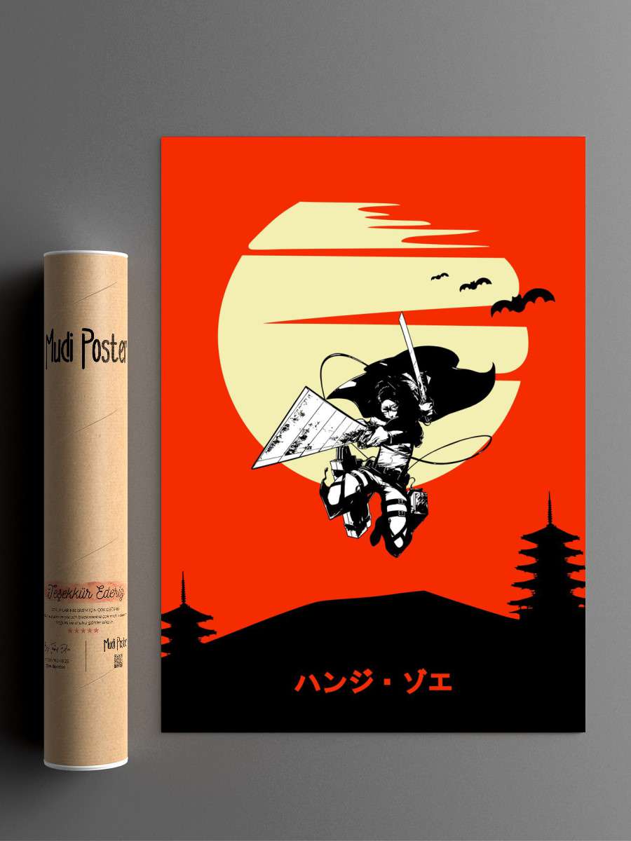 Hange Anime Poster Çerçevesiz Yüksek Kalite Anime Duvar Poster