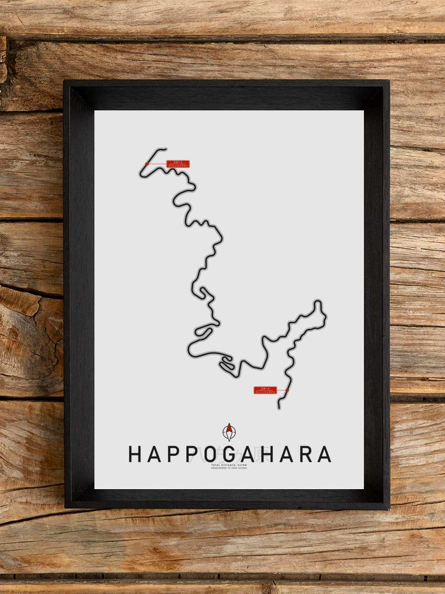 Happogahara Touge Pass Anime Poster Çerçevesiz Yüksek Kalite Anime Duvar Poster
