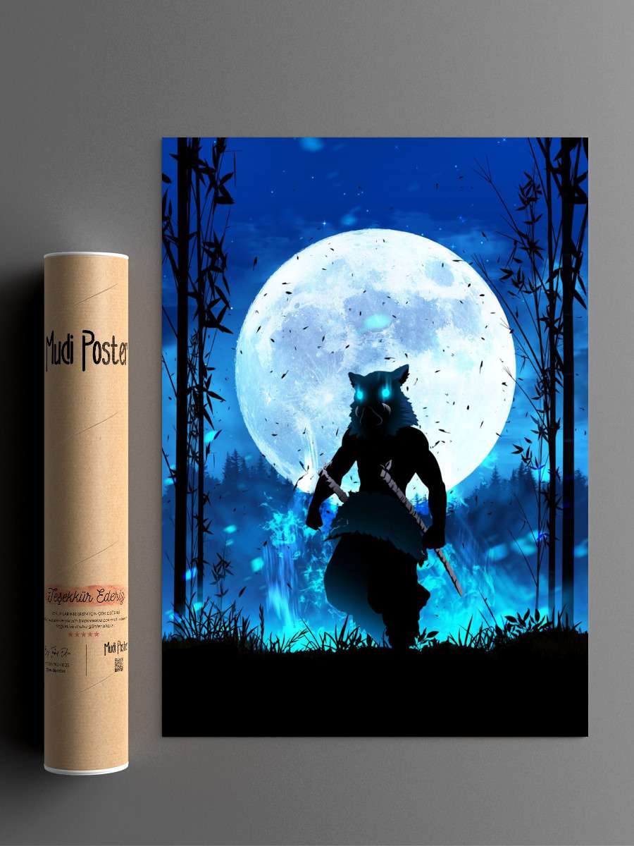 Hashibira Inosuke Anime Poster Çerçevesiz Yüksek Kalite Anime Duvar Poster
