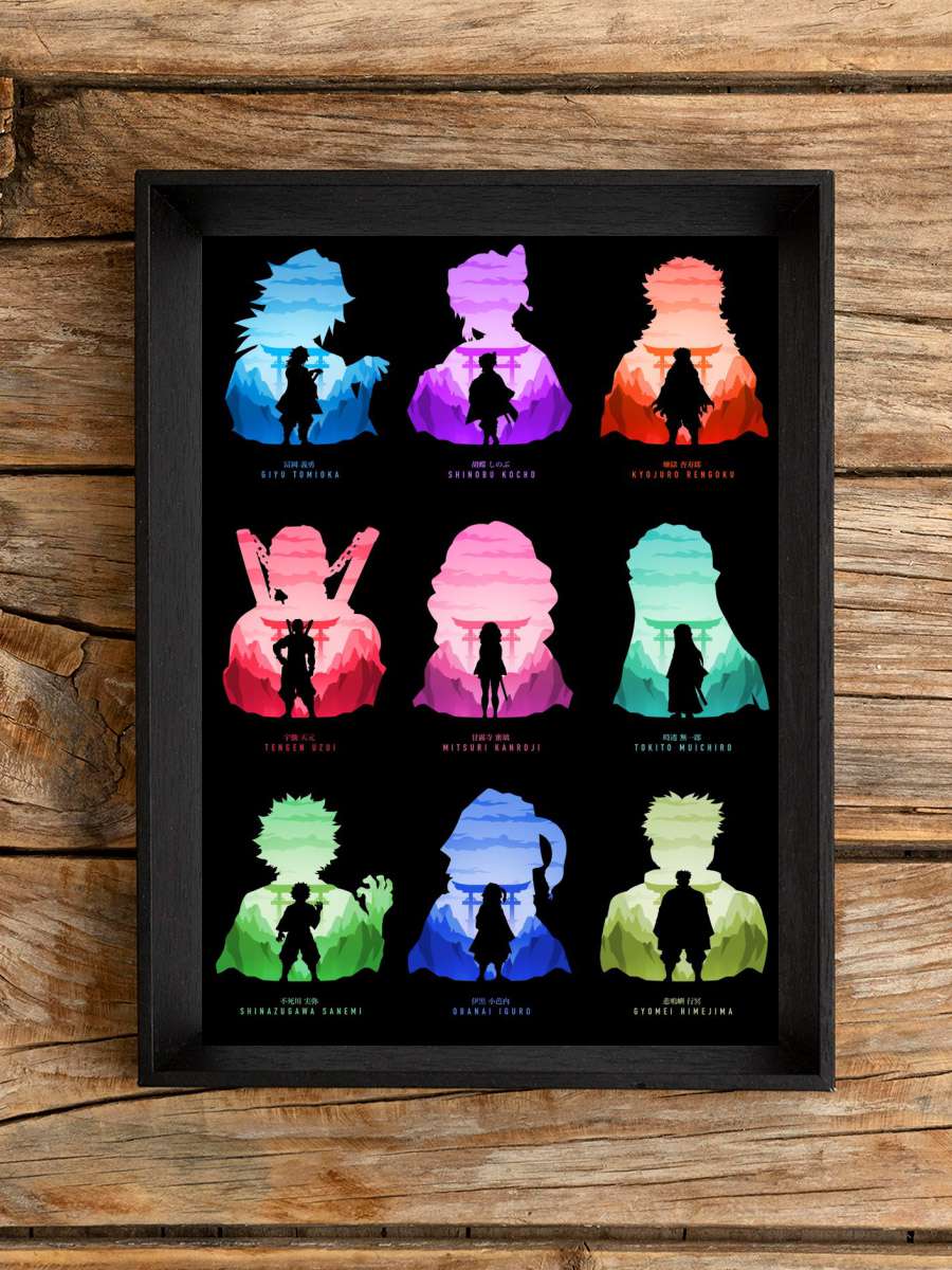 Hashira Demon Slayer Anime Poster Çerçevesiz Yüksek Kalite Anime Duvar Poster