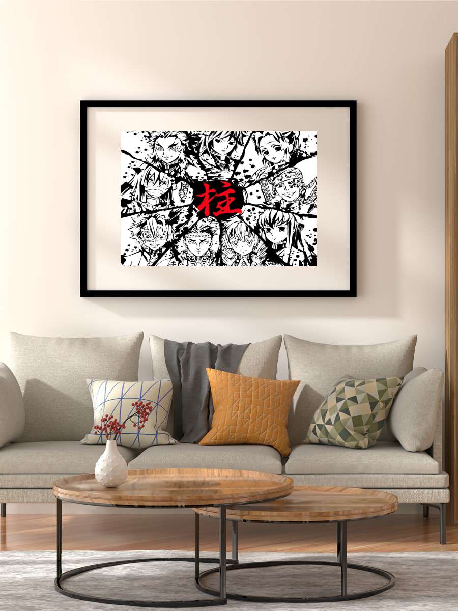 Hashira demon slayer Anime Poster Çerçevesiz Yüksek Kalite Anime Duvar Poster