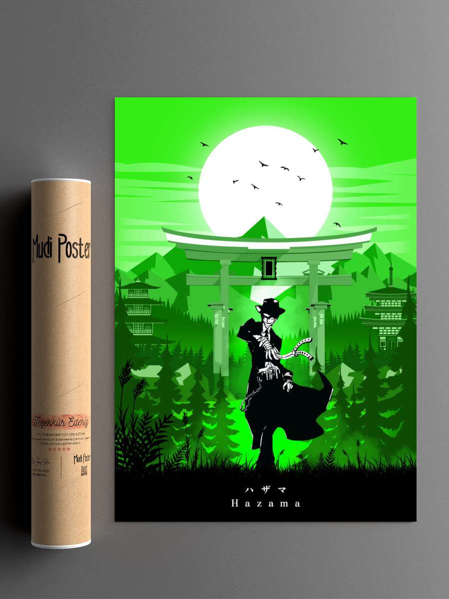 Hazama BlazBlue Anime Poster Çerçevesiz Yüksek Kalite Anime Duvar Poster