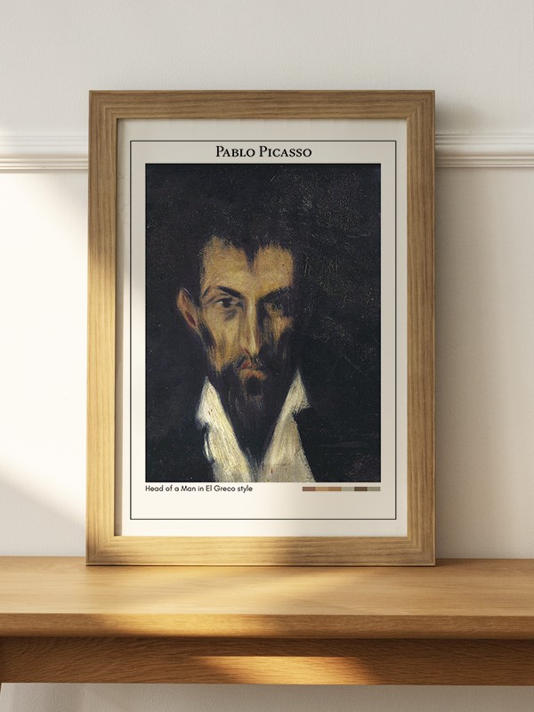 Pablo Picasso Head of a Man in El Greco style Poster