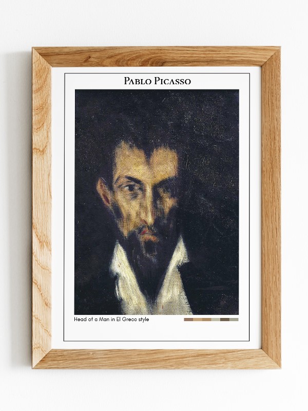 Pablo Picasso Head of a Man in El Greco style Poster