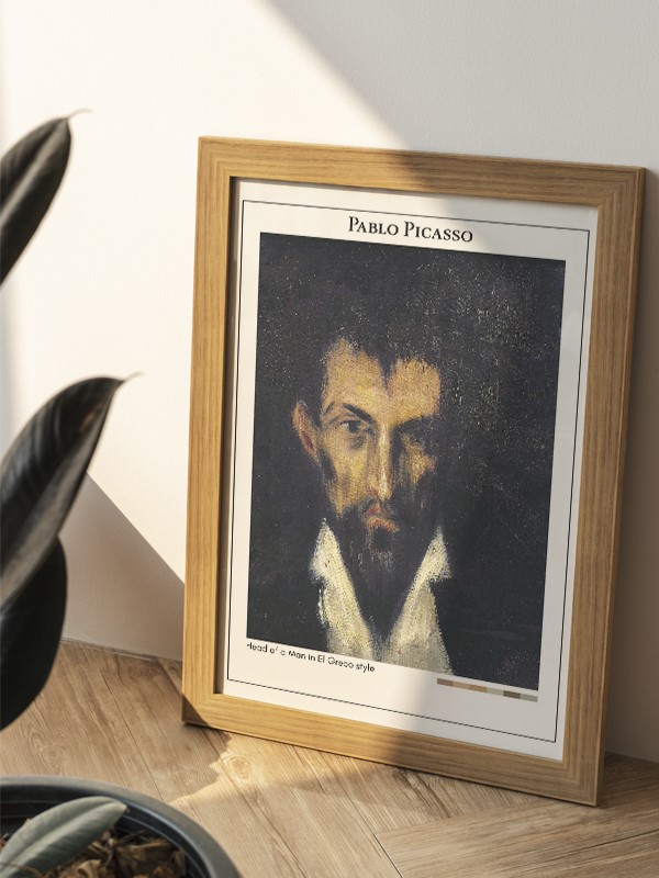 Pablo Picasso Head of a Man in El Greco style Poster
