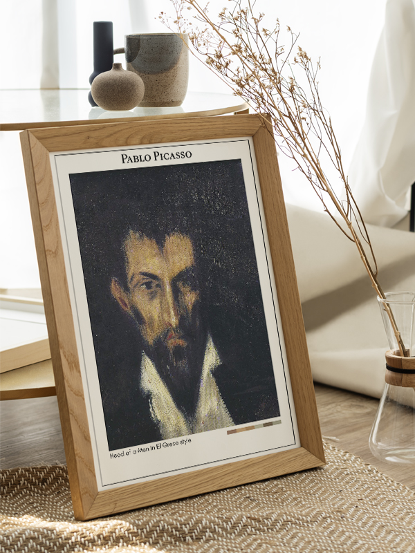 Pablo Picasso Head of a Man in El Greco style Poster