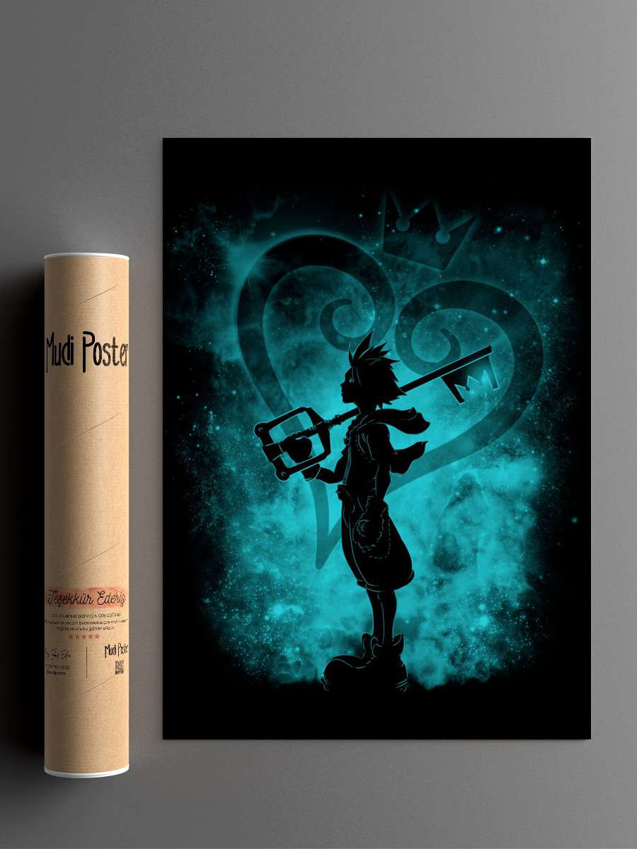 Heart Silhouette Anime Poster Çerçevesiz Yüksek Kalite Anime Duvar Poster
