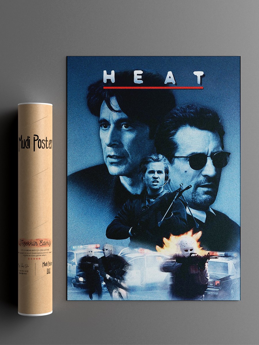 Heat Movie Poster Art Poster, Çerçevesiz Tv Film Poster