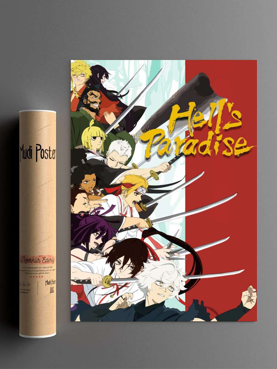 Hell Paradise Anime Poster Çerçevesiz Yüksek Kalite Anime Duvar Poster