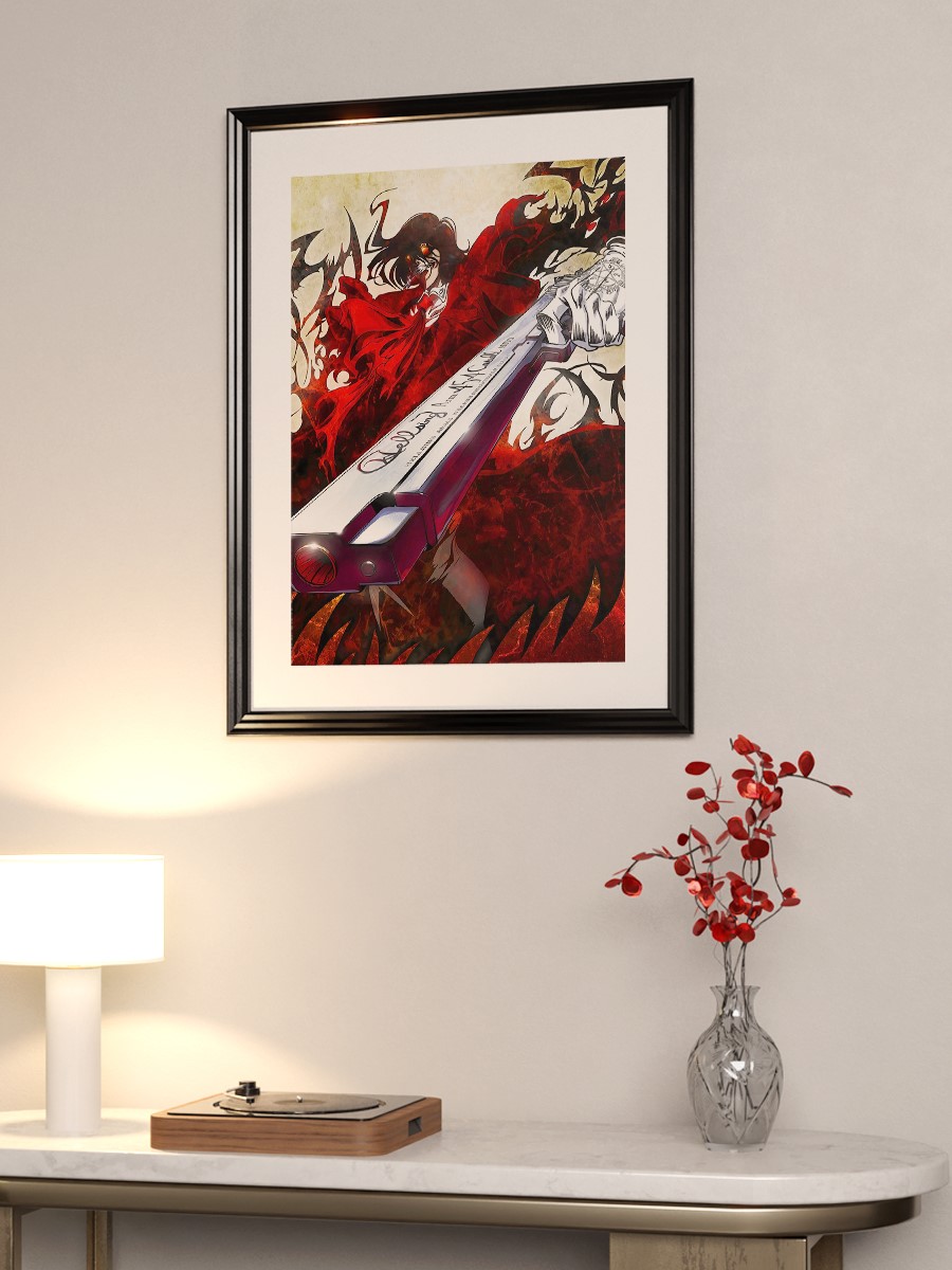 Hellsing Anime Poster Çerçevesiz Yüksek Kalite Anime Duvar Poster