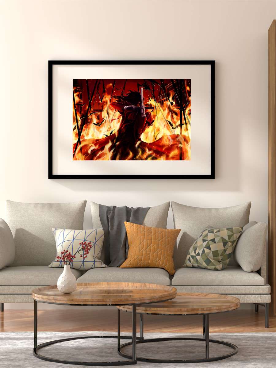 Hellsing Anime Poster Çerçevesiz Yüksek Kalite Anime Duvar Poster