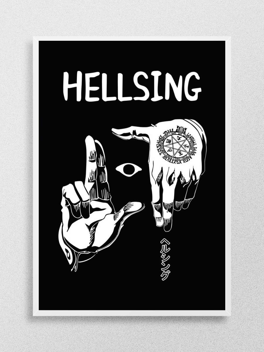Hellsing Anime Poster Çerçevesiz Yüksek Kalite Anime Duvar Poster