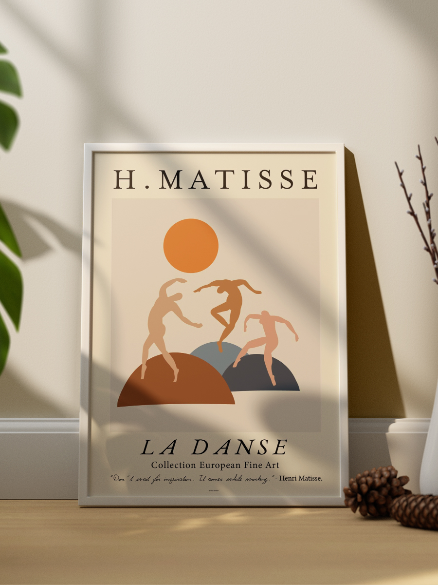 Henry Matisse Dans Poster Modern Duvar Tablosu Çerçevesiz Poster Salon, Mutfak Ve Ofis Duvar Dekoru