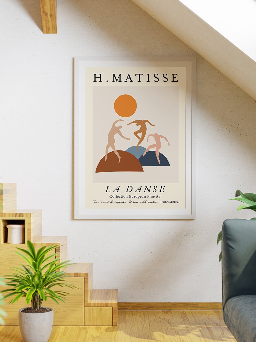 Henry Matisse Dans Poster Modern Duvar Tablosu Çerçevesiz Poster Salon, Mutfak Ve Ofis Duvar Dekoru