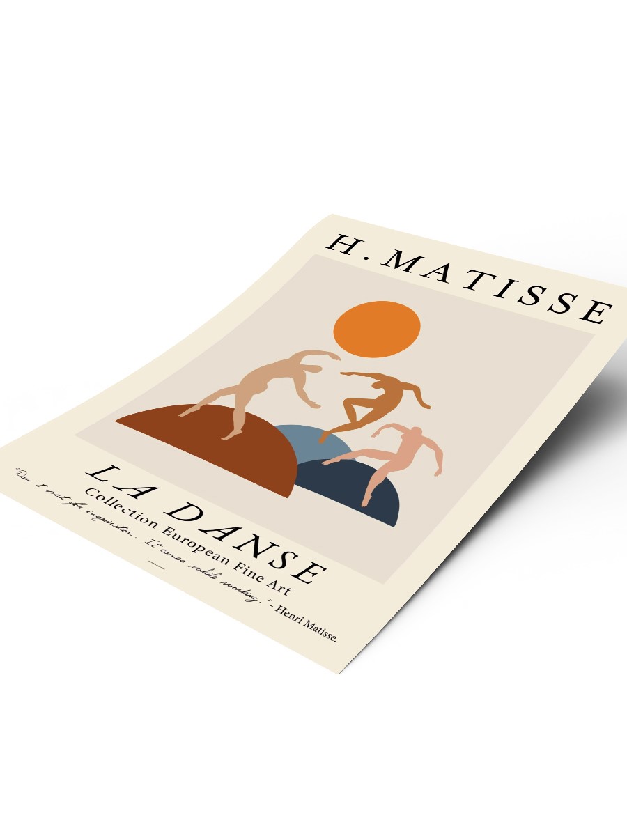 Henry Matisse Dans Poster Modern Duvar Tablosu Çerçevesiz Poster Salon, Mutfak Ve Ofis Duvar Dekoru