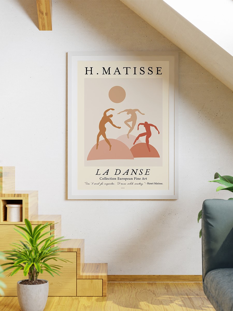 Henry Matisse Soyut Poster Modern Duvar Tablosu Çerçevesiz Poster Salon, Mutfak Ve Ofis Duvar Dekoru
