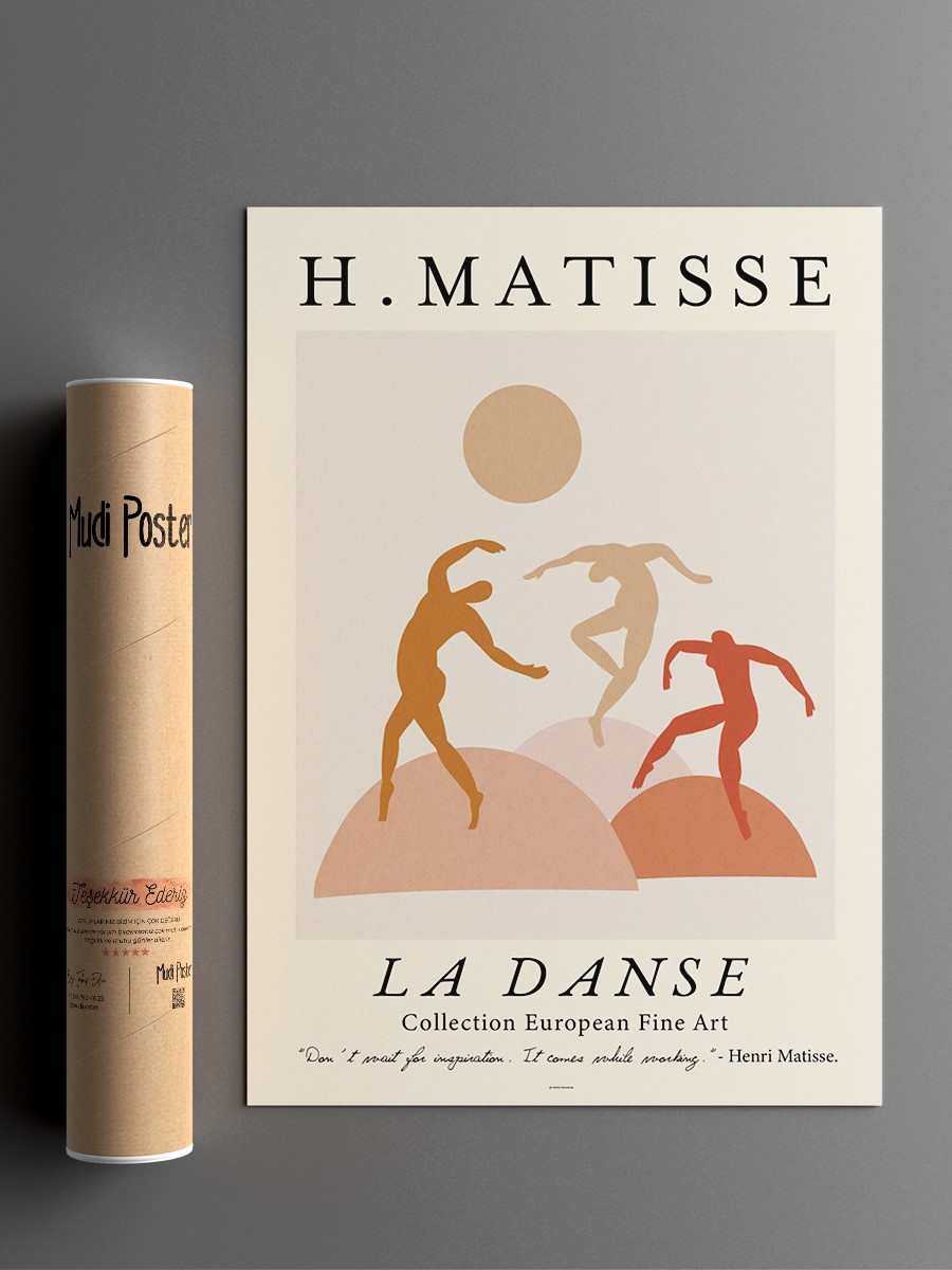 Henry Matisse Soyut Poster Modern Duvar Tablosu Çerçevesiz Poster Salon, Mutfak Ve Ofis Duvar Dekoru