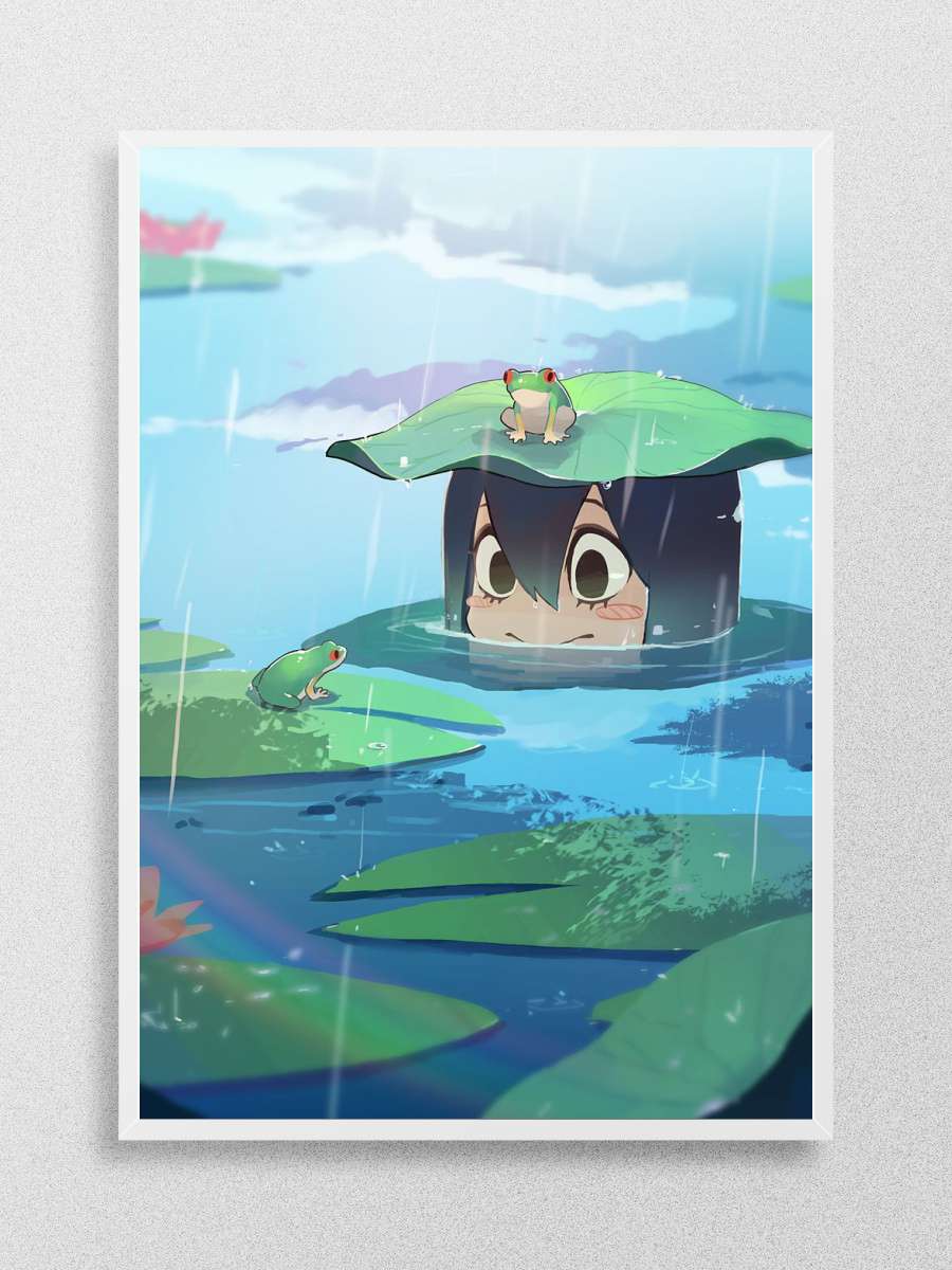 Hero Academia Tsuyu Asui Anime Poster Çerçevesiz Yüksek Kalite Anime Duvar Poster