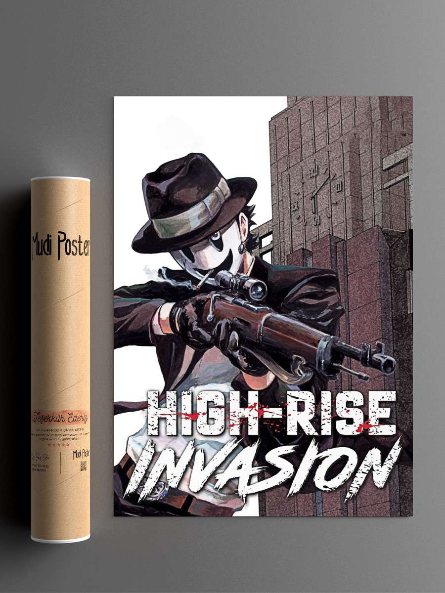 High Rise Invasion Anime Poster Çerçevesiz Yüksek Kalite Anime Duvar Poster