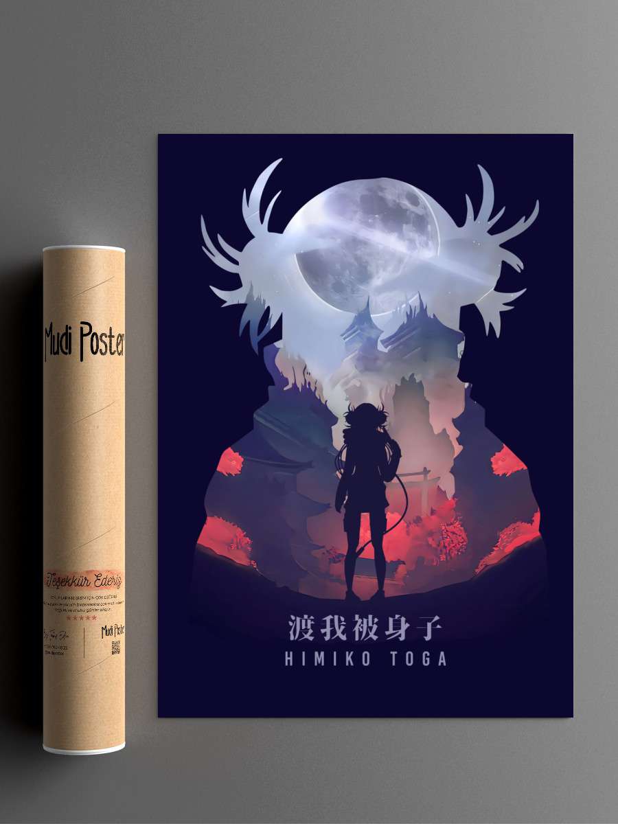 Himiko Toga My Hero Anime Anime Poster Çerçevesiz Yüksek Kalite Anime Duvar Poster