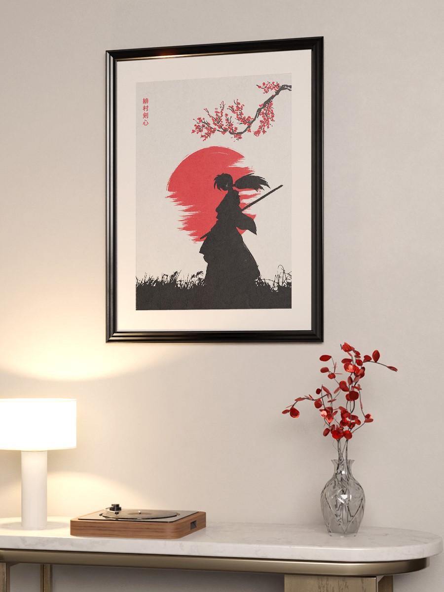 Himura Kenshin Anime Poster Çerçevesiz Yüksek Kalite Anime Duvar Poster