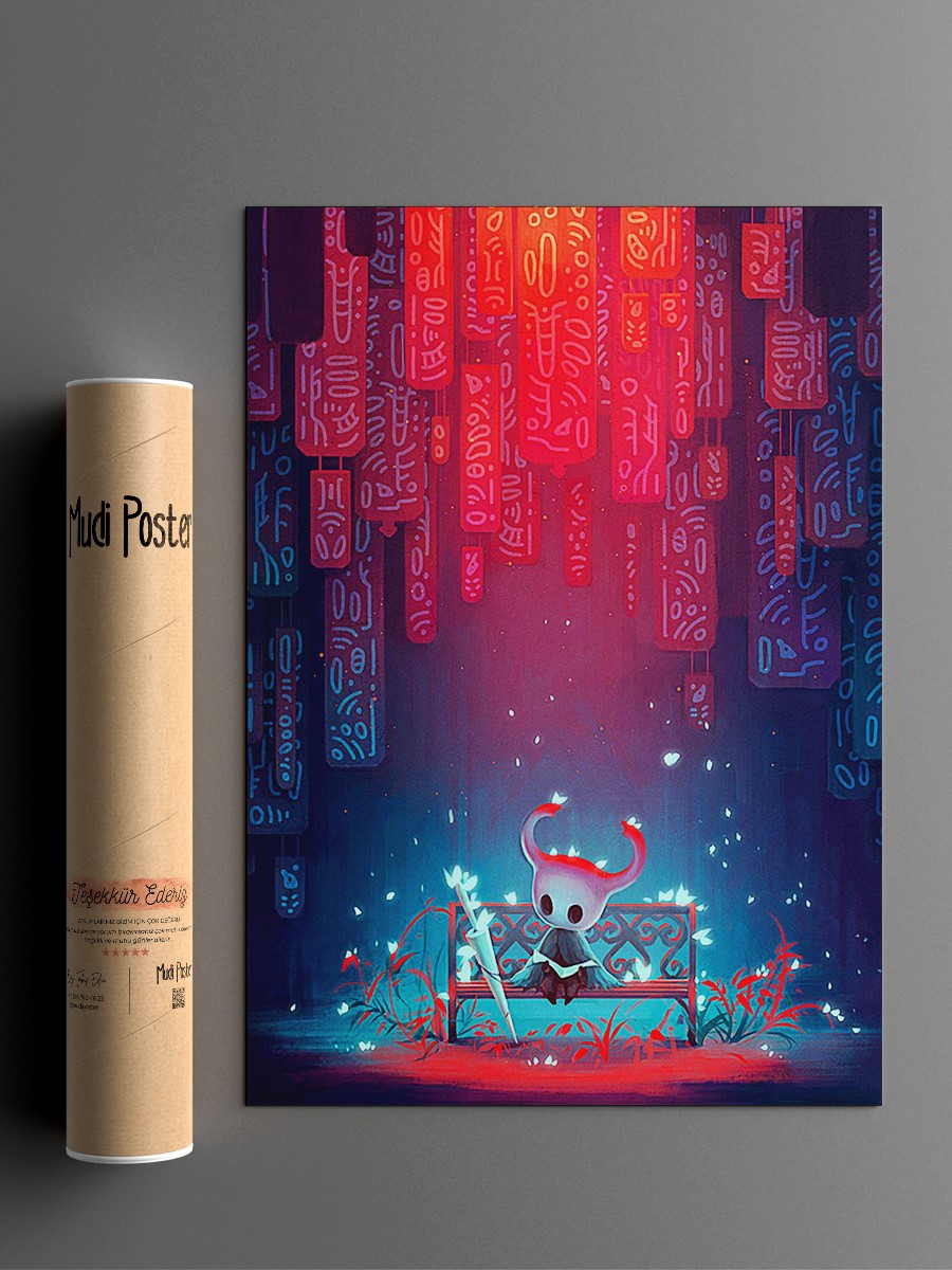hollow knight Anime Poster Çerçevesiz Yüksek Kalite Anime Duvar Poster