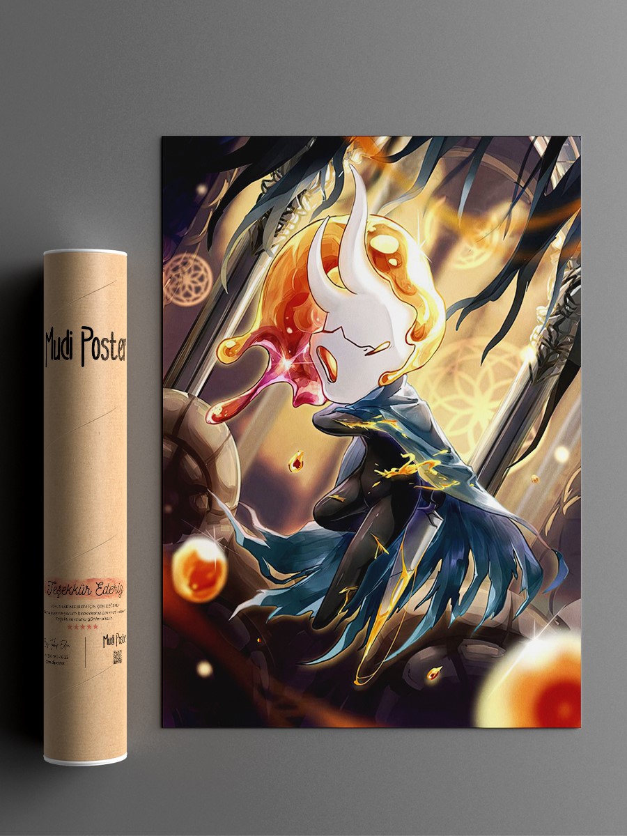 Hollow Knight Anime Poster Çerçevesiz Yüksek Kalite Anime Duvar Poster