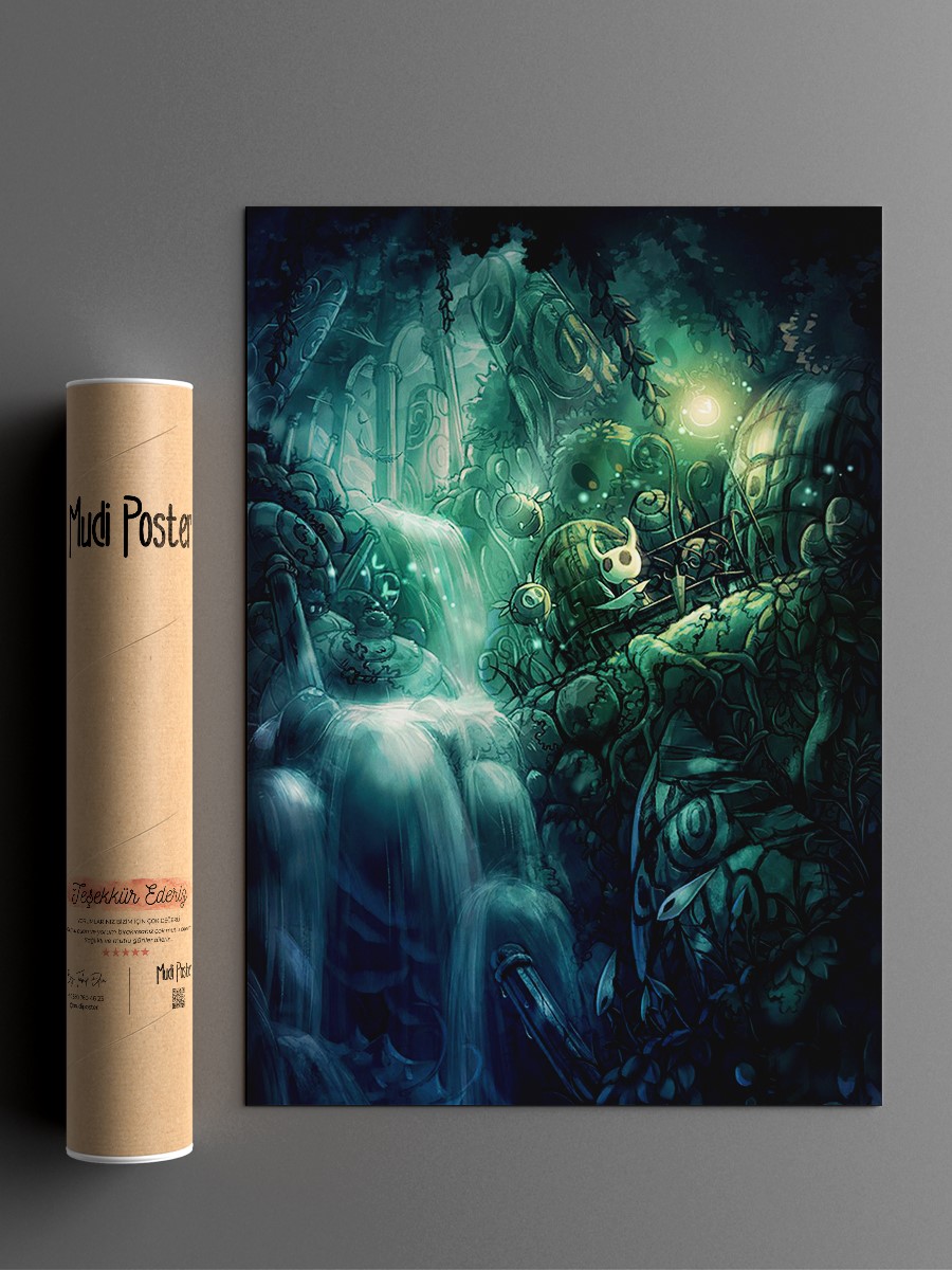 Hollow Knight Anime Poster Çerçevesiz Yüksek Kalite Anime Duvar Poster