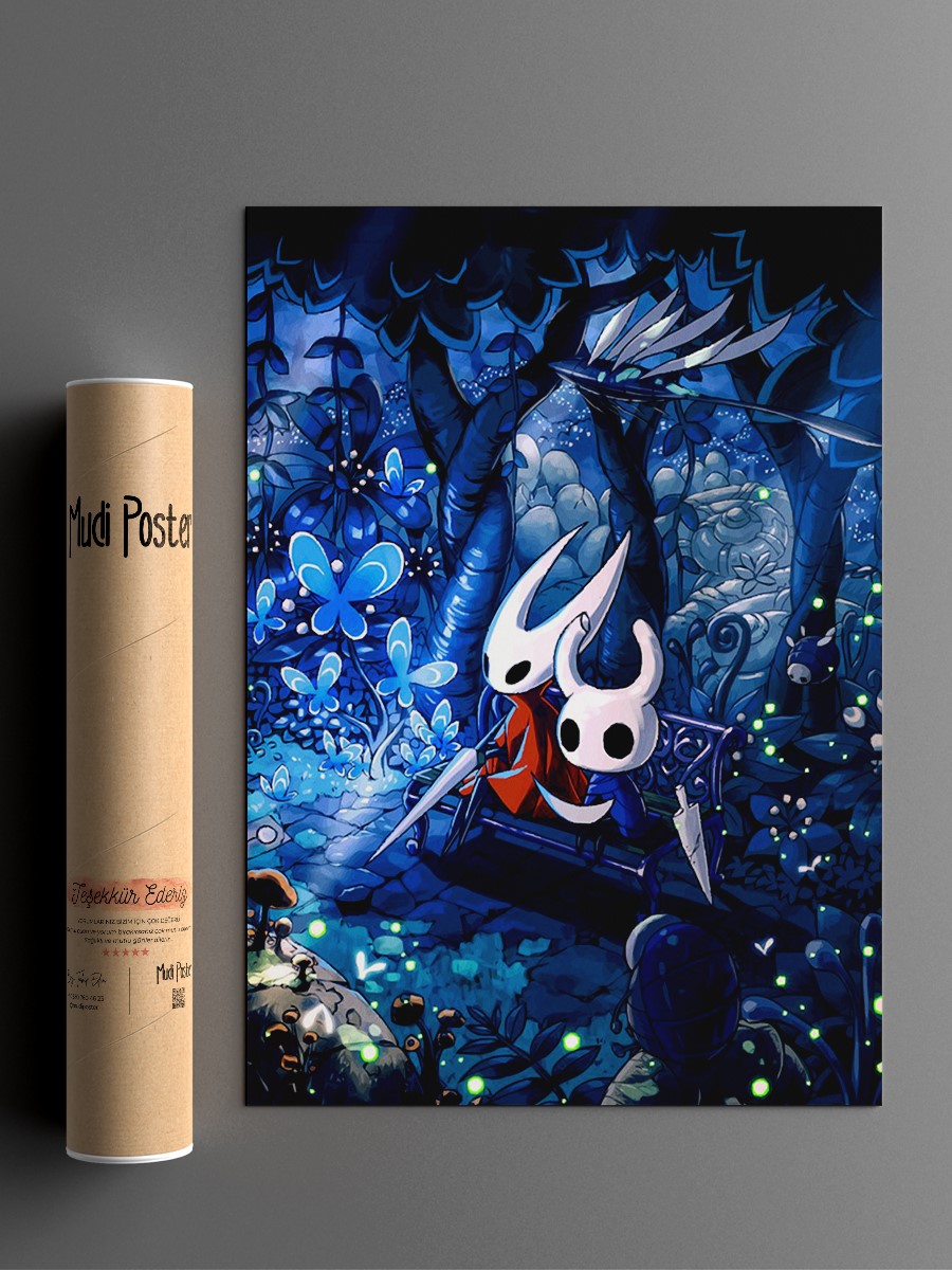 hollow knight Anime Poster Çerçevesiz Yüksek Kalite Anime Duvar Poster