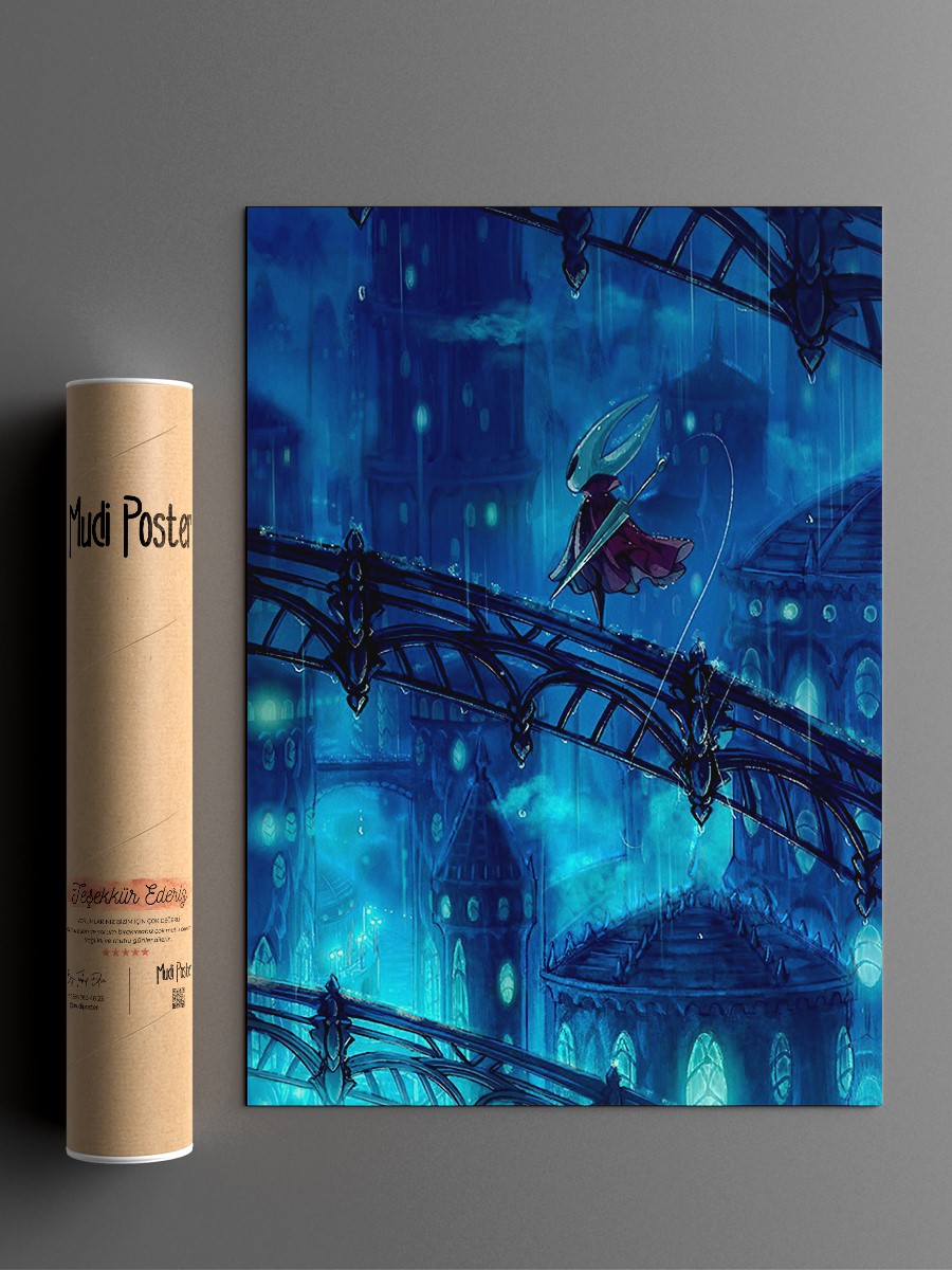 Hollow Knight Anime Poster Çerçevesiz Yüksek Kalite Anime Duvar Poster