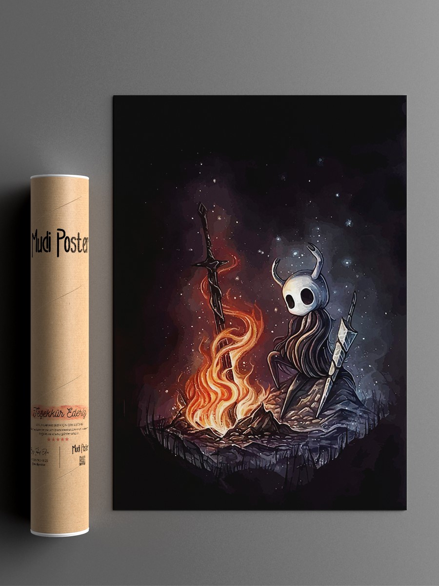 Hollow Knight Anime Poster Çerçevesiz Yüksek Kalite Anime Duvar Poster