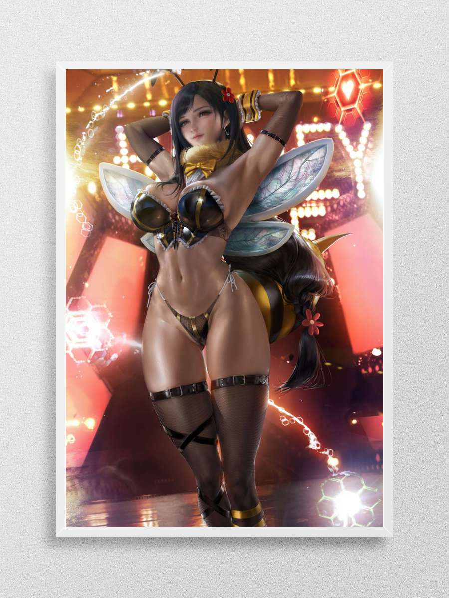 Honey Bee Tifa Anime Poster Çerçevesiz Yüksek Kalite Anime Duvar Poster