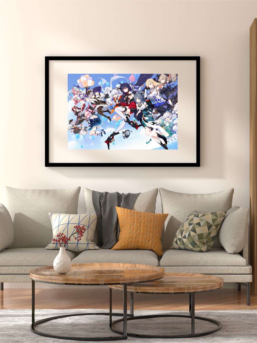 Honkai Impact 3rd A Anime Poster Çerçevesiz Yüksek Kalite Anime Duvar Poster