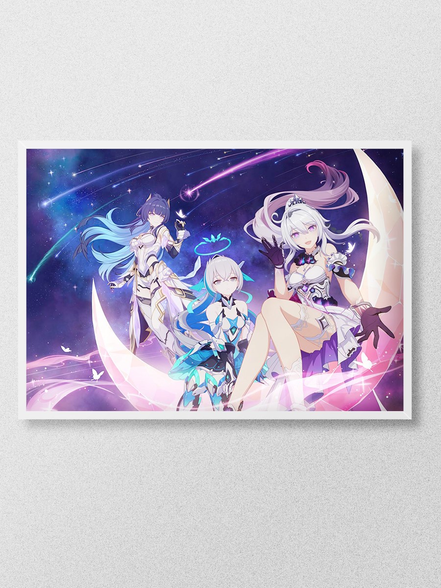 Honkai Impact 3rd G Anime Poster Çerçevesiz Yüksek Kalite Anime Duvar Poster