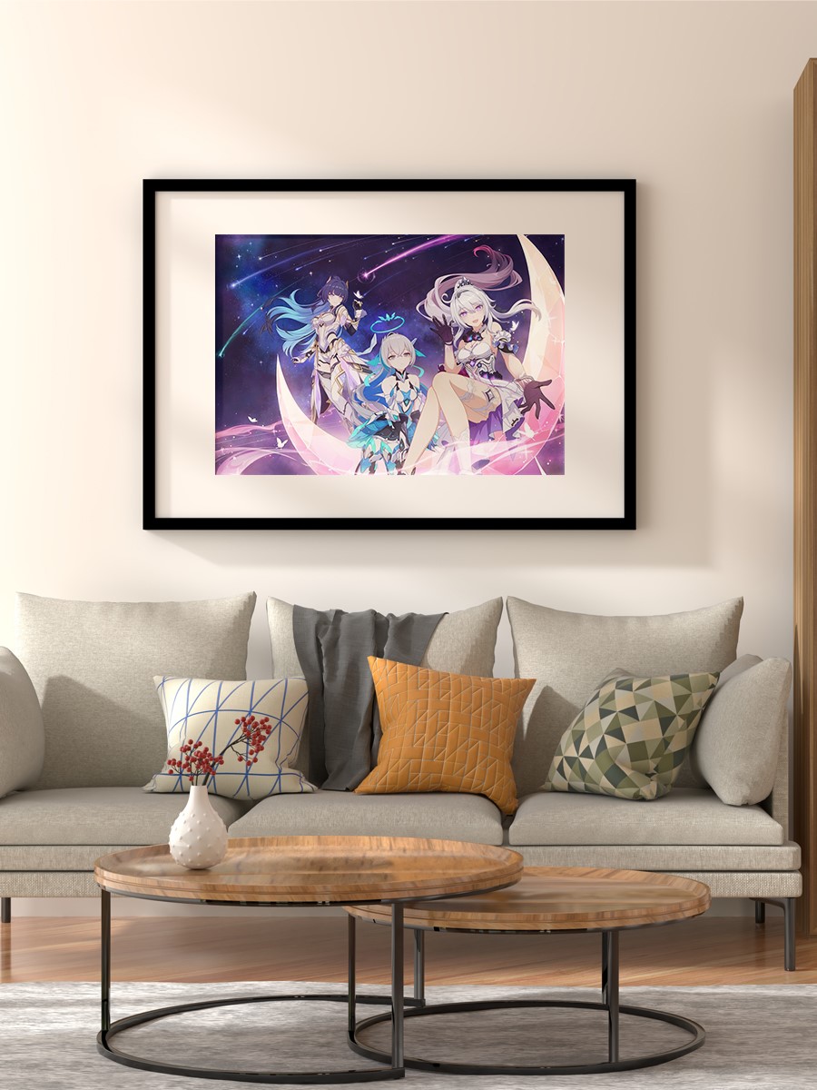Honkai Impact 3rd G Anime Poster Çerçevesiz Yüksek Kalite Anime Duvar Poster