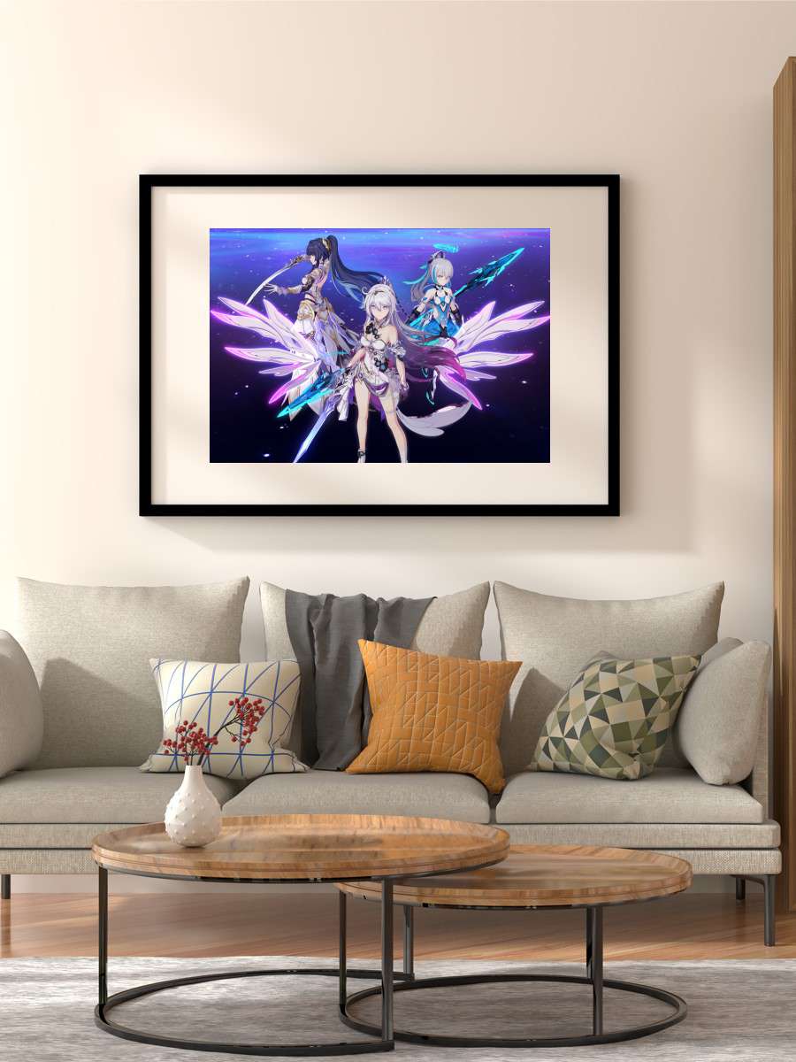 Honkai Impact 3rd H Anime Poster Çerçevesiz Yüksek Kalite Anime Duvar Poster