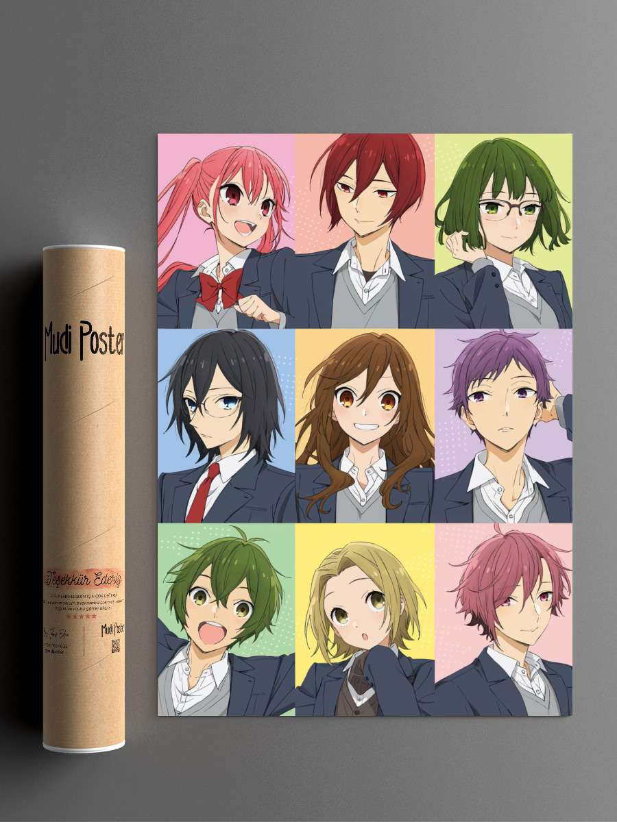Horimiya Anime Poster Çerçevesiz Yüksek Kalite Anime Duvar Poster