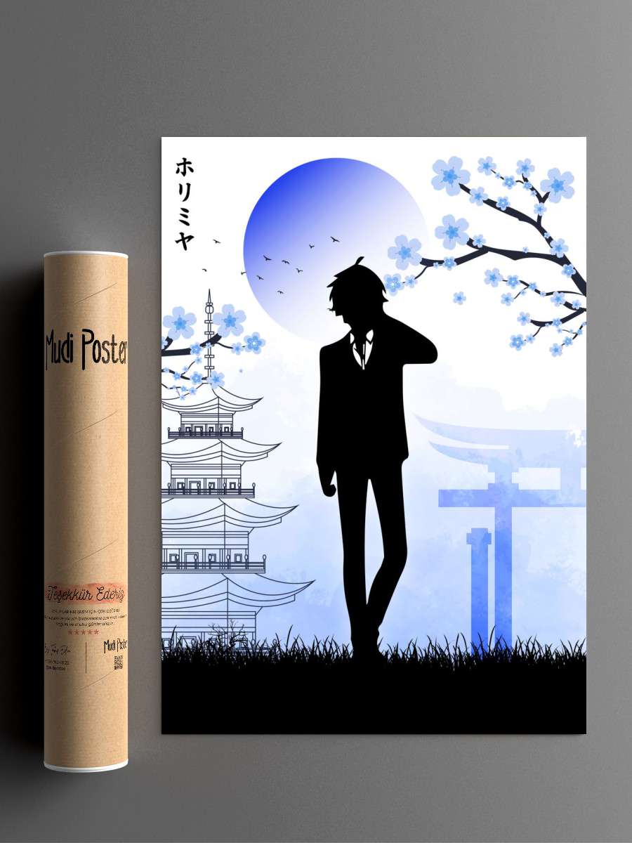Horimiya Anime Poster Çerçevesiz Yüksek Kalite Anime Duvar Poster
