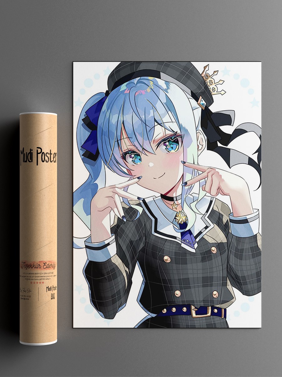 HOSHIMACHI SUISEI Anime Poster Çerçevesiz Yüksek Kalite Anime Duvar Poster