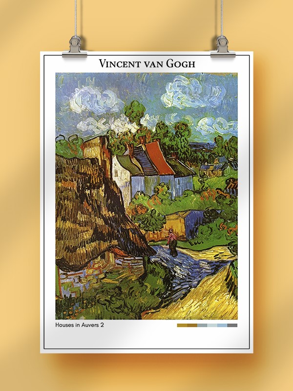 Vincent van Gogh Houses in Auvers 2 Poster
