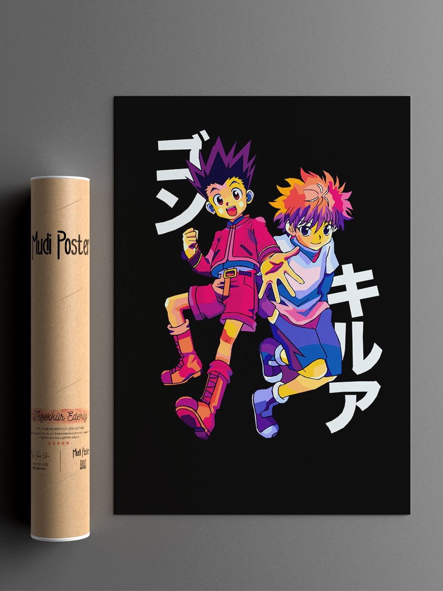 Hunter xHuntEr Pop Art Anime Poster Çerçevesiz Yüksek Kalite Anime Duvar Poster