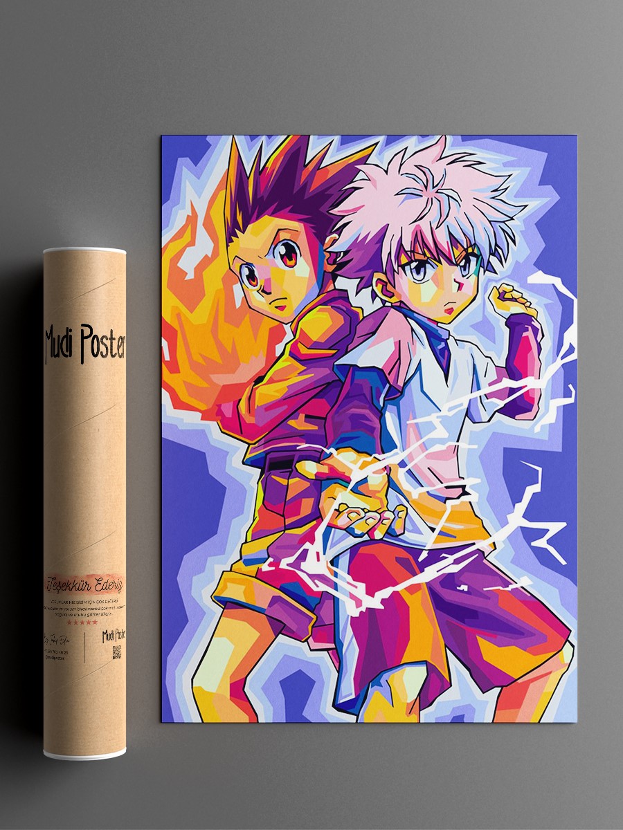 Hunter xHuntEr Pop Art Anime Poster Çerçevesiz Yüksek Kalite Anime Duvar Poster