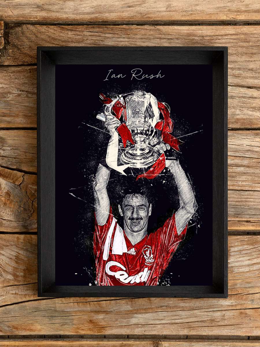 Ian Rush Futbol Poster Çerçevesiz Yüksek Kalite Futbolcu Duvar Poster