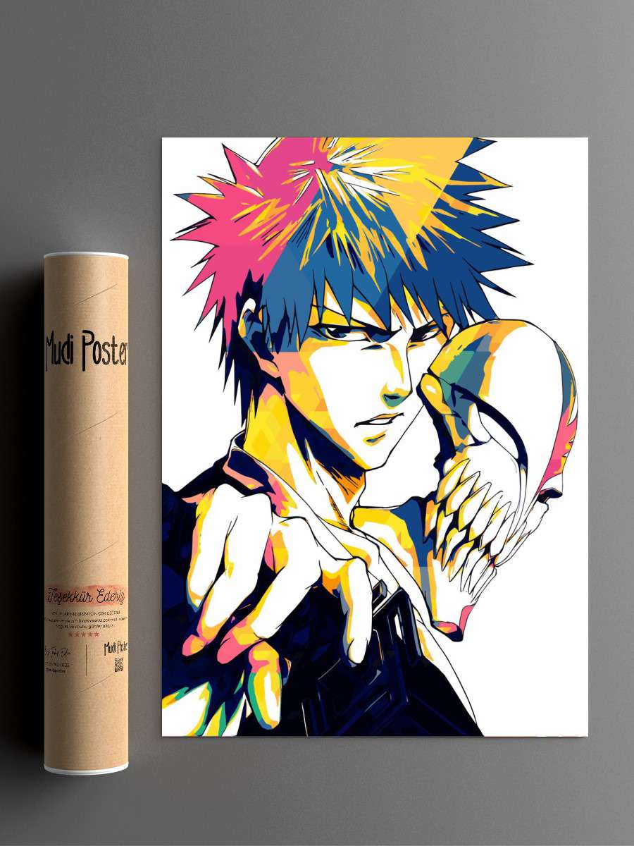 Ichigo Anime Poster Çerçevesiz Yüksek Kalite Anime Duvar Poster