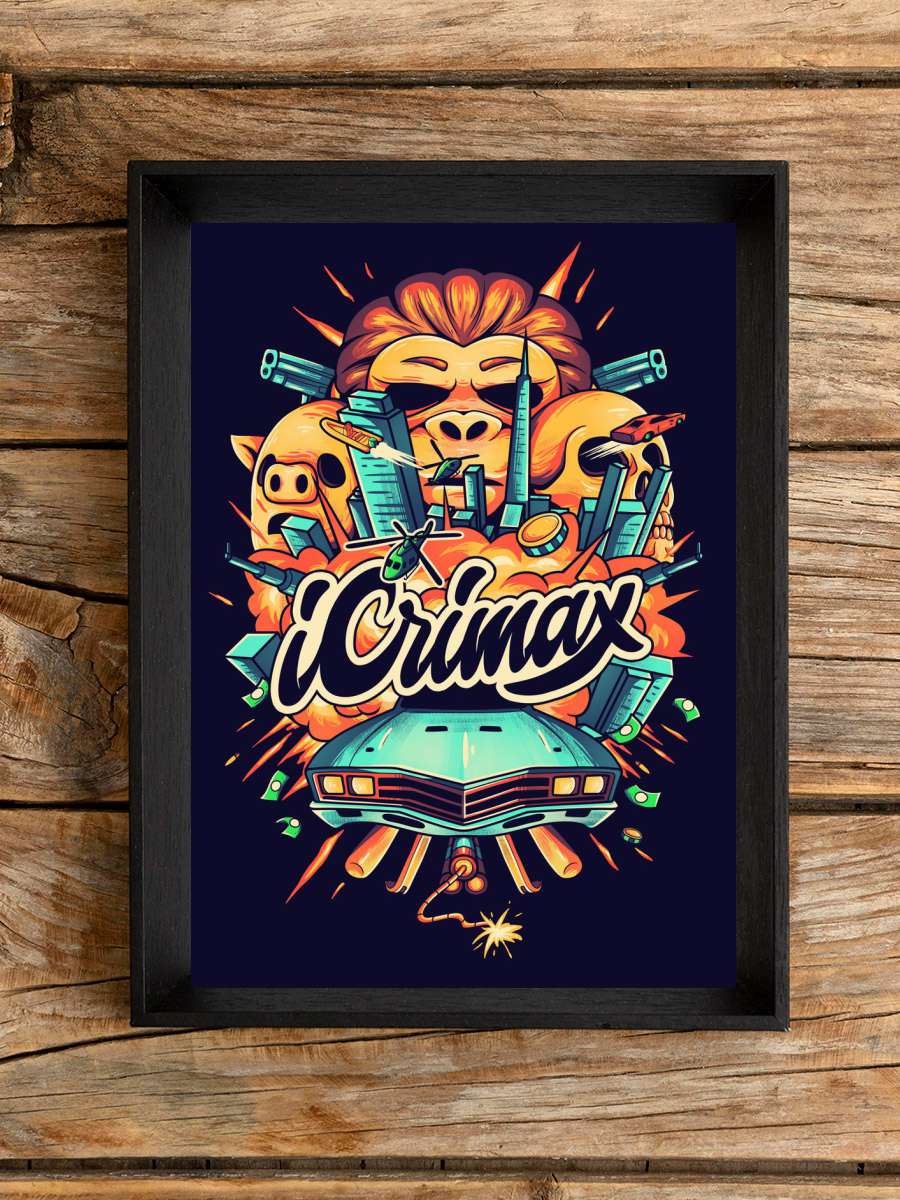 iCrimax City Anime Poster Çerçevesiz Yüksek Kalite Anime Duvar Poster