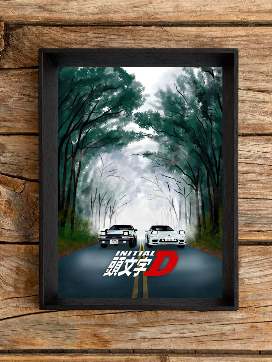 Initial D ae86 cars Anime Poster Çerçevesiz Yüksek Kalite Anime Duvar Poster